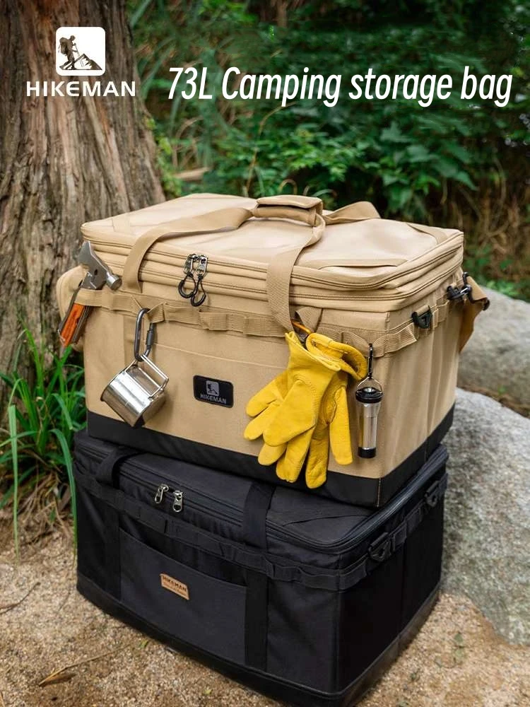 Outdoor Large-Capacity Camping Equipment Storage Bag 73 L Folding Portable Stove Cooker Tool Storage Bag