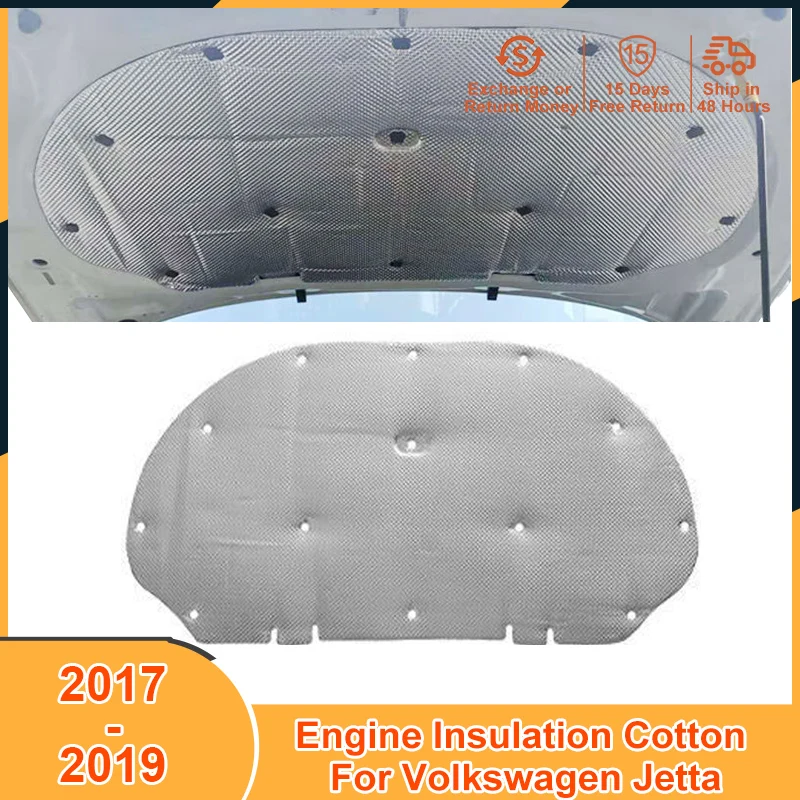 

2017-2019 Heat Sound Insulation Cotton Pad for VW Volkswagen Jetta 2017 2018 2019 Accessories Car Soundproof Firewall Mat Cover