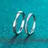 Real 925 Sterling Silver D Color Moissanite Ring Wedding Couple Rings Valentine's Day Anniversary Gift Unisex Band for Women Men 3
