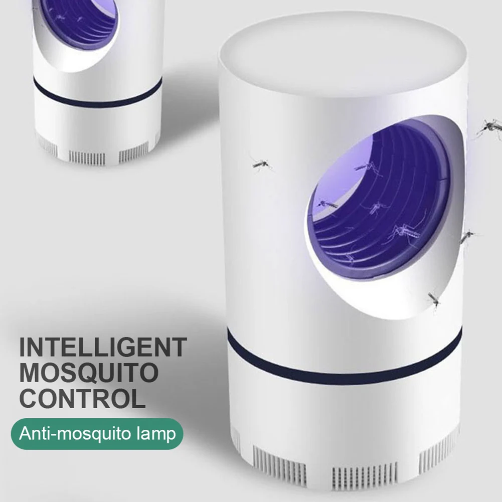 전기 USB 곤충 모기 킬러 LED 램프, 조용한 파리 해충 포집 트랩, 파리 벌레 재퍼 라이트, 가정 사무실용 실내 벌레 재퍼