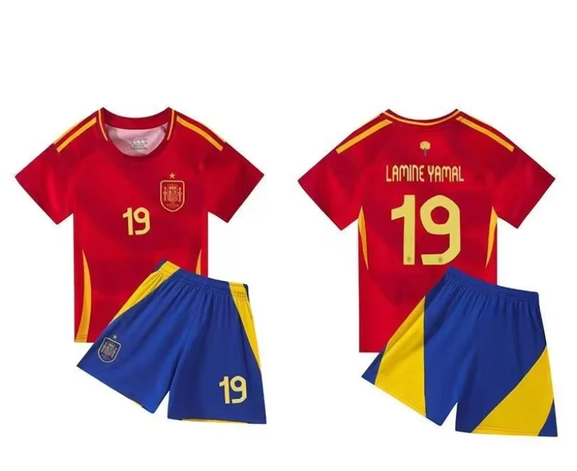 Kids Soccer Clothes Kits 2Pcs T-shirts+Shorts For 4-13 Year Boys Girls Wirtz 17Print Summer Breathable Quick-drying kids soccer clothes kits
