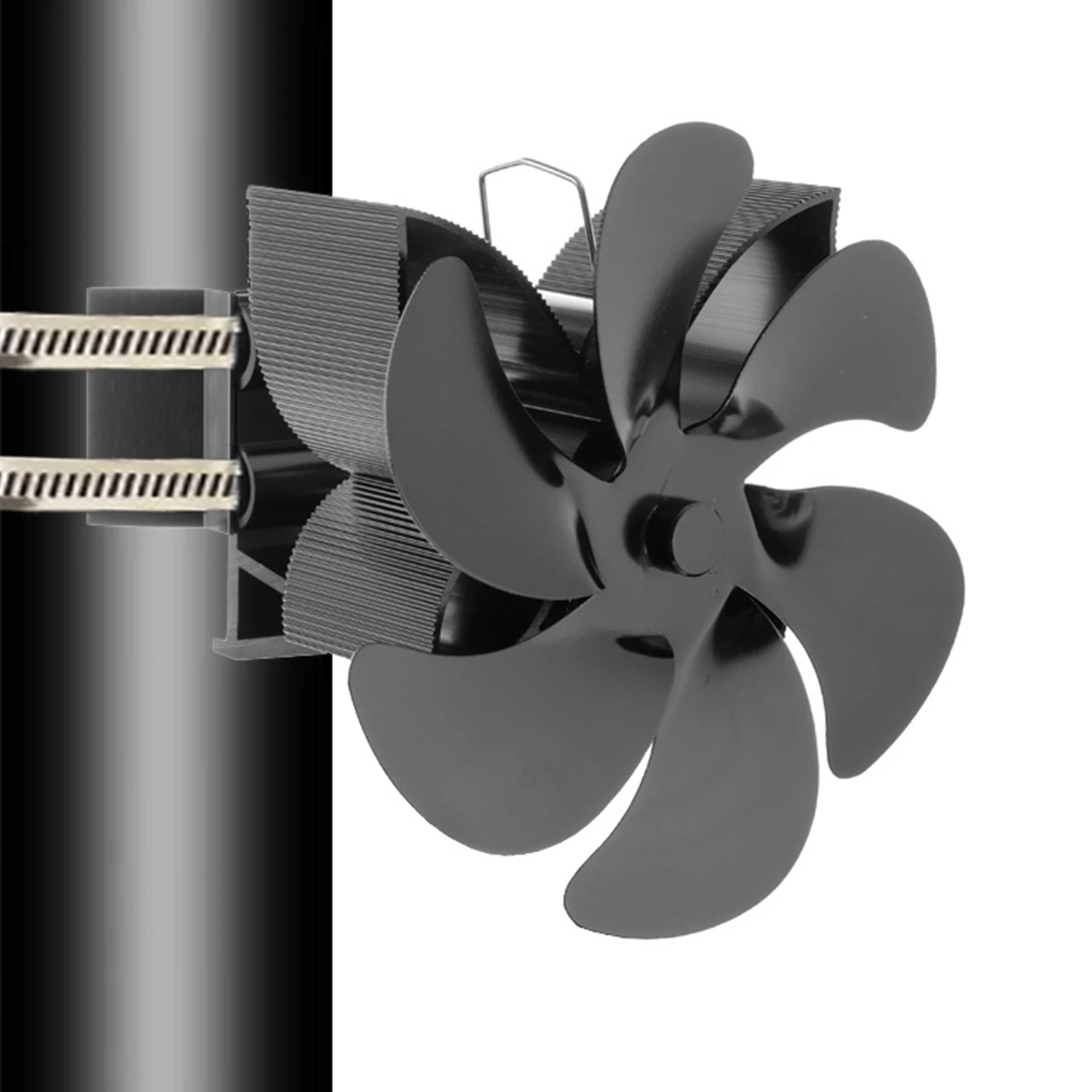 

Fan Fireplace Fan ≤25db Noise 160-200 1400rpm Speed 165MM Height 165MM Length Aluminum Black Thermoelectric Module