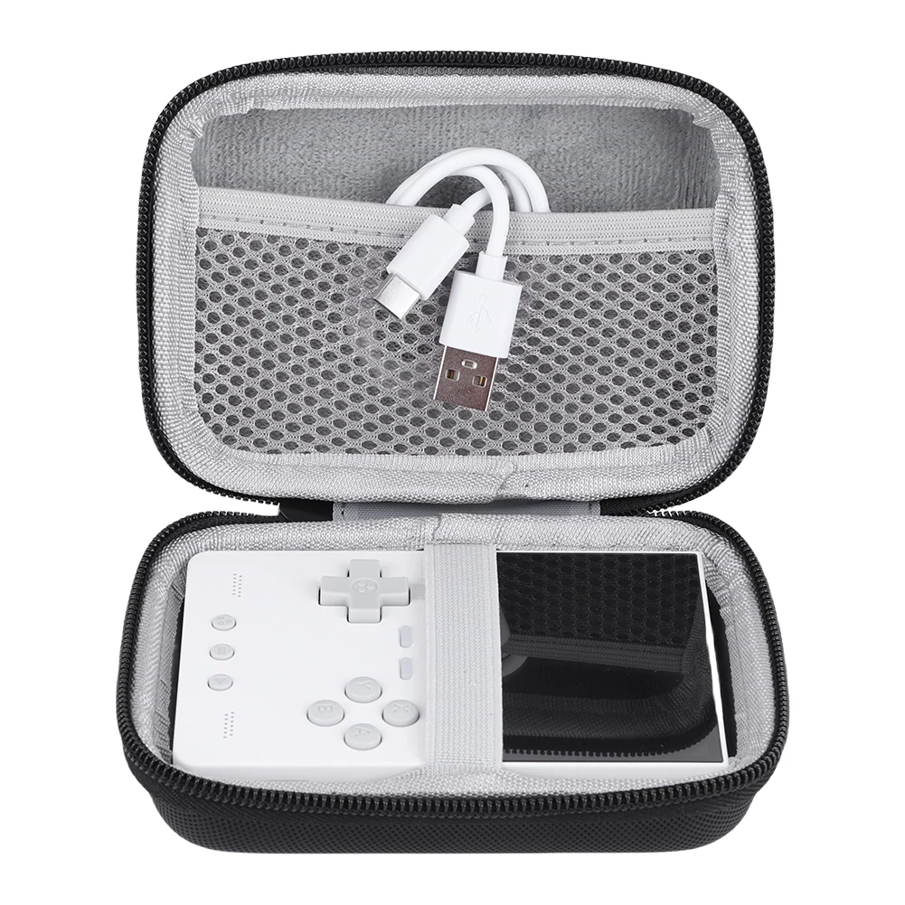 for Trimui Brick Hard Carrying Case Travel Protective Case Anti-scratch Tempered Glass Screen Protector with Tempered Glass Film 3
