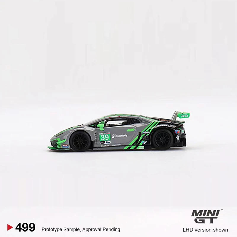 Фото MINIGT 1:64 Lambor Huracan GT3 EVO #39 2022 IMSA модель спортивного автомобиля из сплава #499 №2