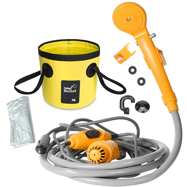 Portable Camping Shower - 12V Car Cigarette Lighter