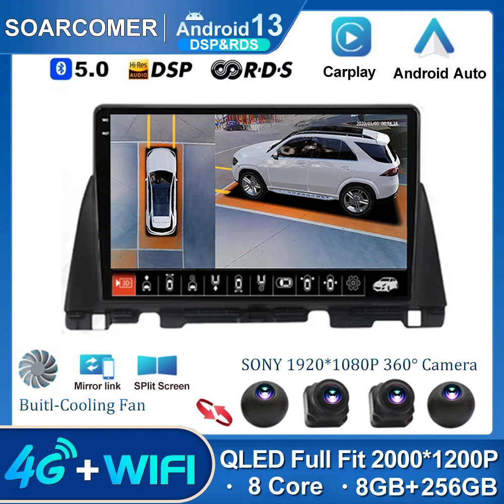 

Автомагнитола на Android 13 для Kia K5/Kia Optima 2016 2017 2018, мультимедийный видеоплеер, навигация GPS, Android, автоплеер