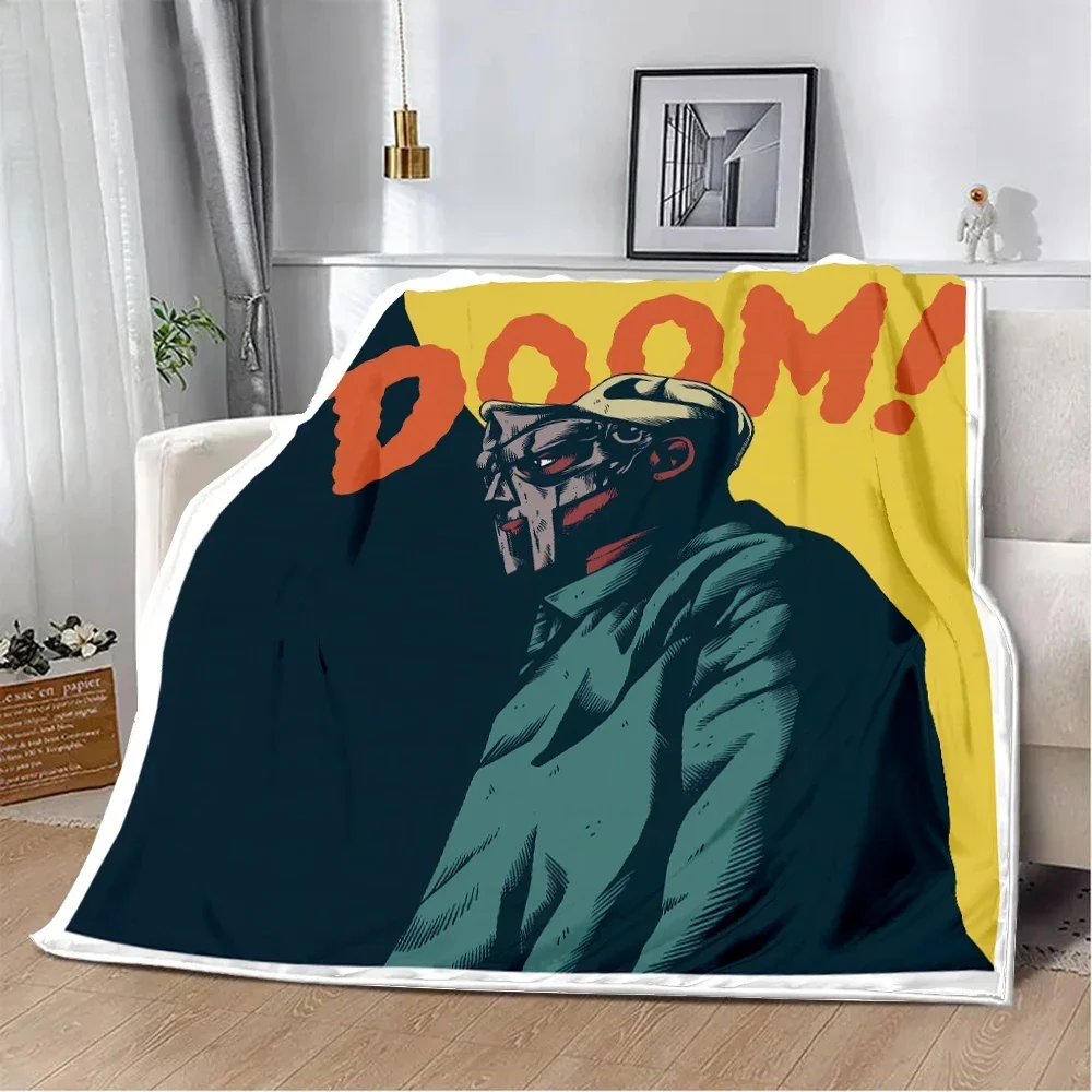 Rapper MF DOOM Hot Singer Printed Blanket Picnic Blankets Warm Blanket Soft and Comfortable Blanket Home Travel Birthday Gift 4