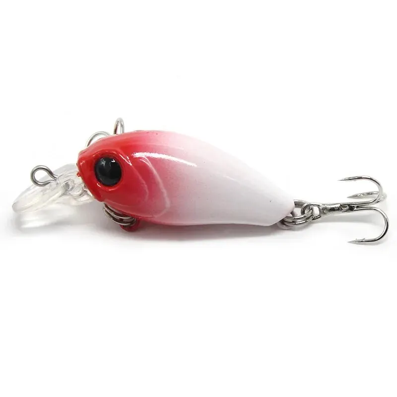 Leurre crankbait profonds Burle repos-flotteur 4.8cm 3.8g pour pêche en eau douce ou salée avec rattles floating truites perches brochets