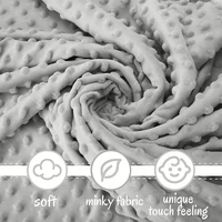 Double Side Dotted Baby Soft Minky Dot Blanket Warm Fleece Stroller Cover Quilt Swaddling Bedding 2