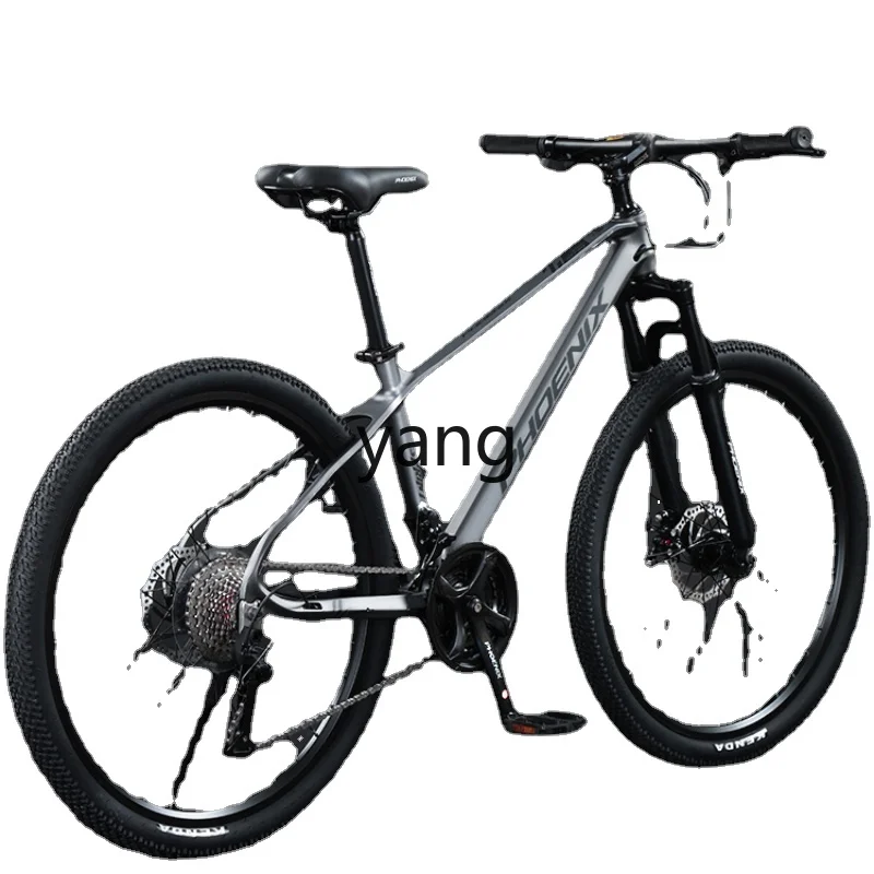 

Yjq Magnesium Alloy Mountain Bike Men's and Women's off-Road Bicycle Teenagers Adult Students Variable Speed Road Racing