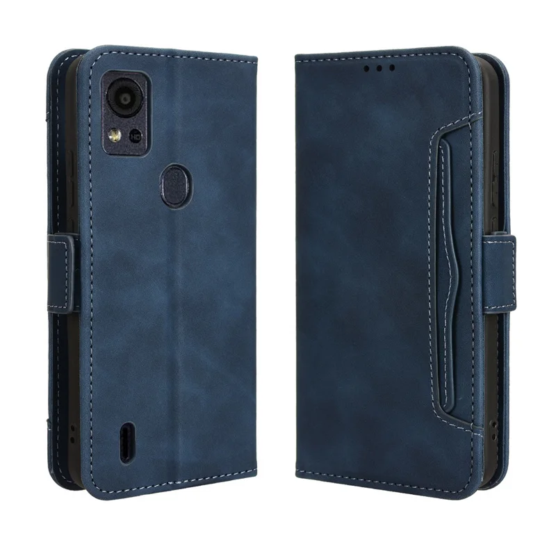 Per Cricket Icon 5 Custodia Cover Premium Leather Flip Multi-Card Slot Cover Per At&T Motivate 4 Custodia Per Telefono