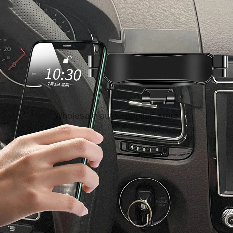 For Volkswagen VW Touareg 2011- Car Styling Mobile Phone Holder Air Vent Mount Gravity Bracket Stand Modified Accessories