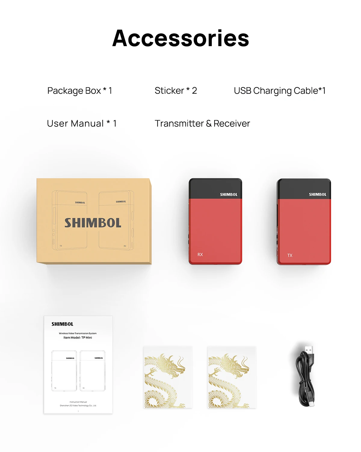 SHIMBOL-TPミニワイヤレスビデオ伝送レシーバーシステム,HDMI互換,200