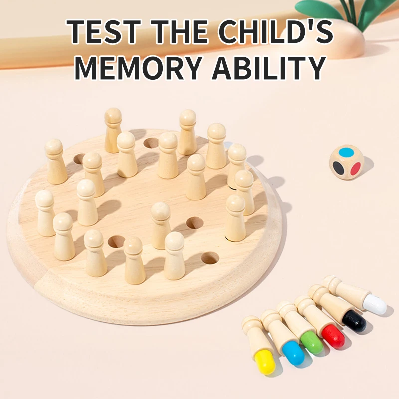 Preschool CHILDREN'S Puzzle Memory Chess Toys, Baby Brain Memory Exercise, Focus Training, Parent-child Games Chess Games 2