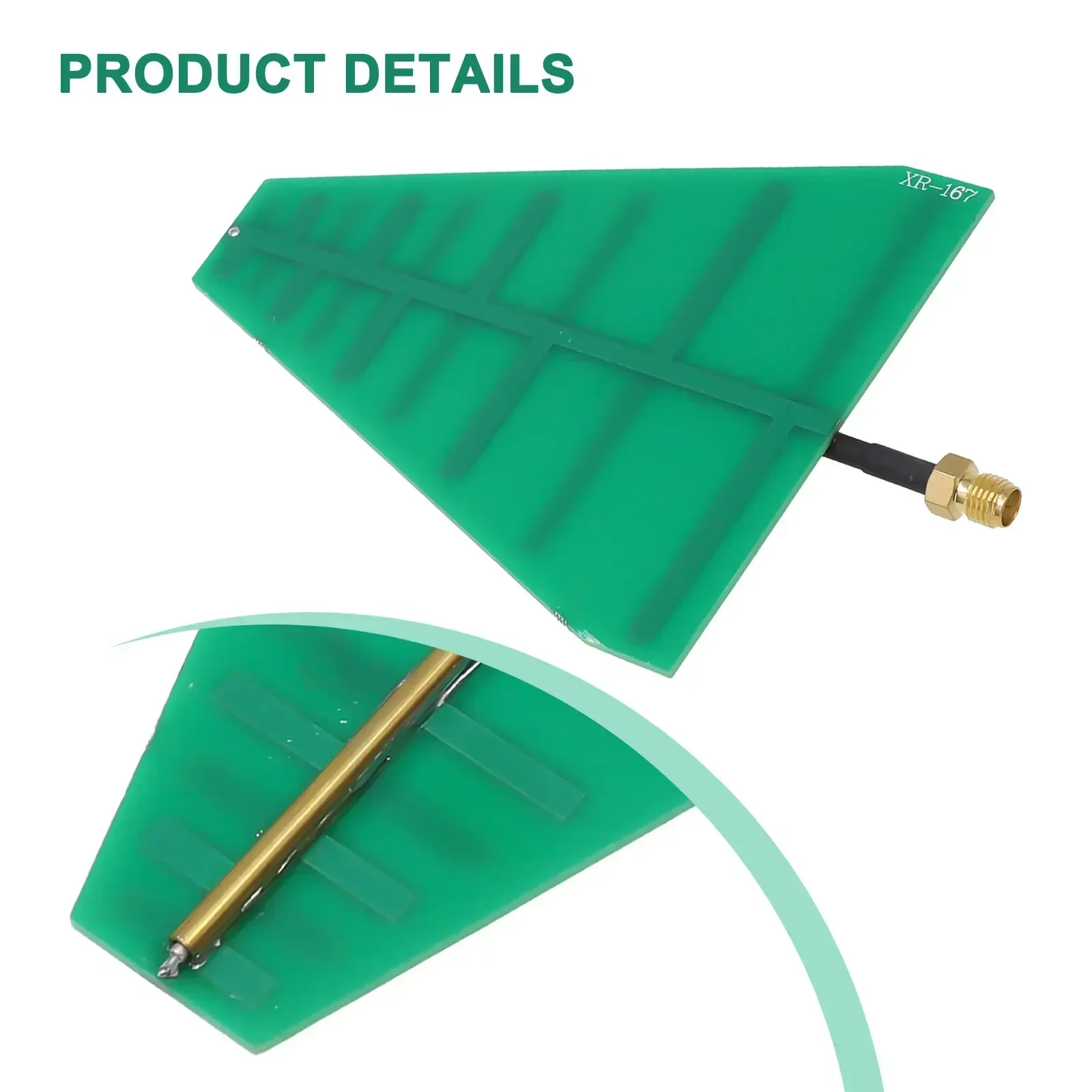 1.35GHz-9.5GHz UWB Ultra Wideband Log Periodic Antenna 15W 5-6dB SMA Connector 1.35--9.5GHz Antenna4.1 X 3.1 X 0.04 Inches 1pcs ultra wideband antenna