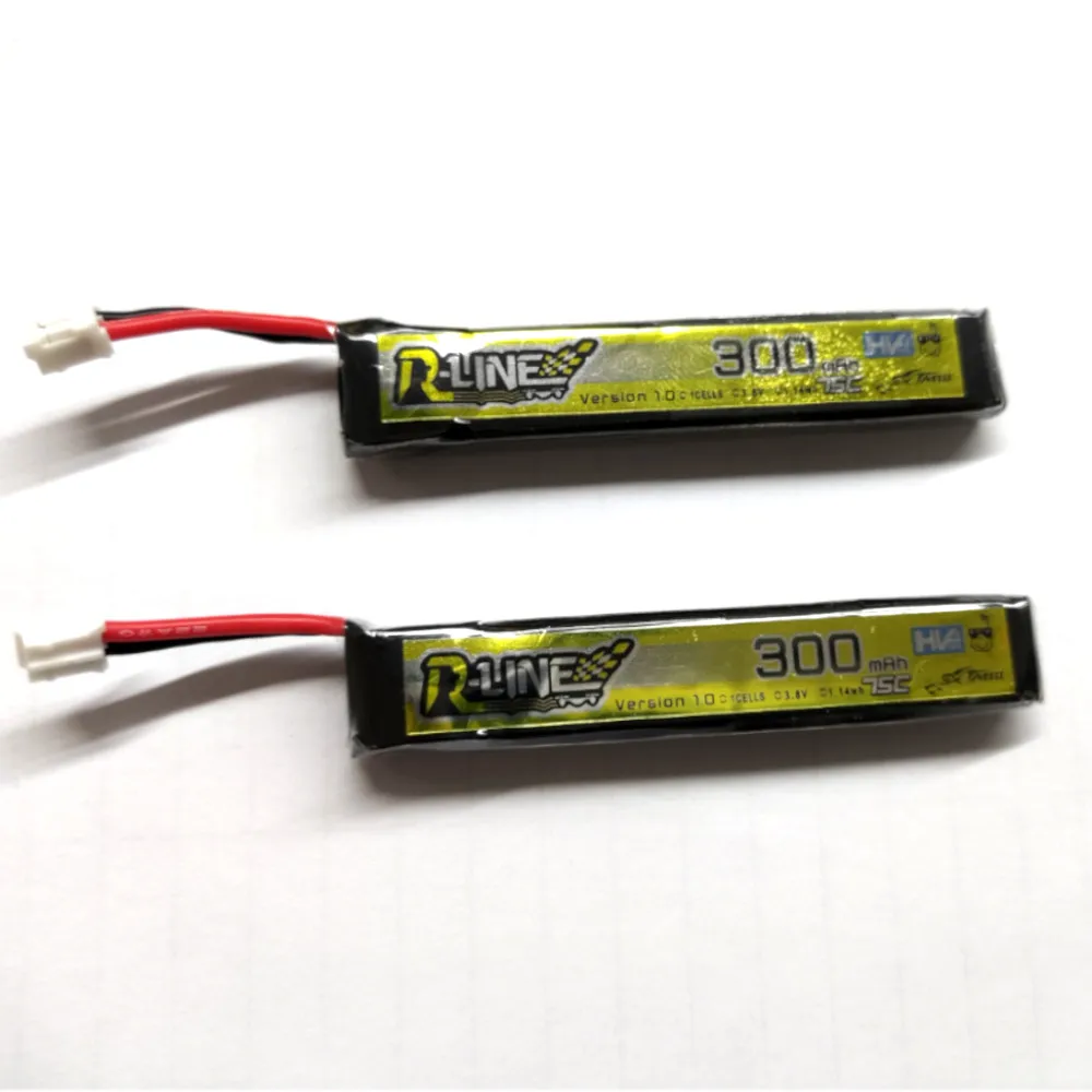 Original HappyModel Mobeetle6 1s 300mah Lipo Battery for RC Drones fpv rc tools rc airplane