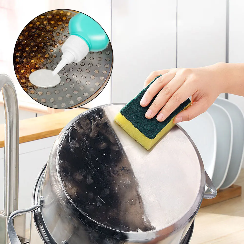 Pot Bottom Cleaning Gel Stainless Steel Black Scale Cleaner Cookware Bottom Descaler Pot Rust Remover Kitchen Blackening Agent