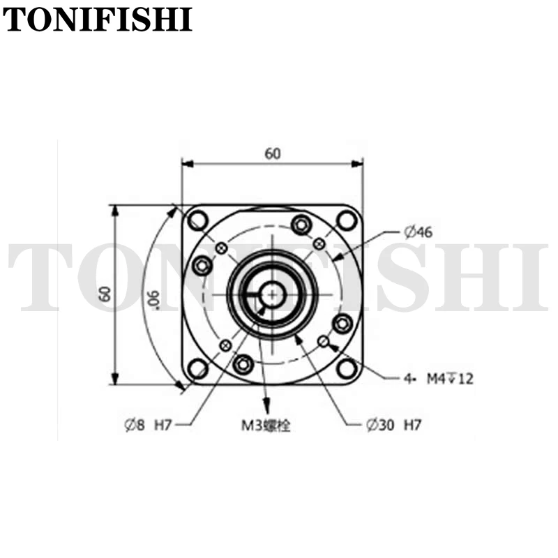 PG14-50 Harmonic Reducer Gearbox Robot Manipulator Waterproof Automation Flange-free Reducer flange-free Harmonic PG14-80