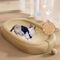 Lit universel pour chat, ensemble de boules de jouet multifonctionnel en Sisal Durable, meubles d'intérieur/extérieurs pour toutes saisons 2