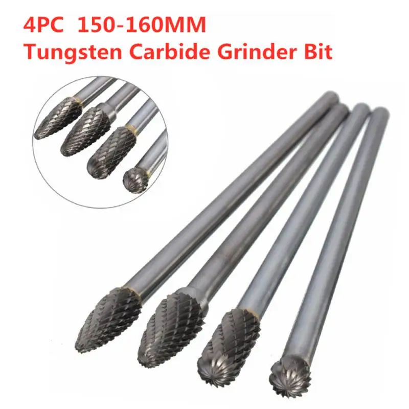 4PC 150 160mm Tungsten Carbide Long 