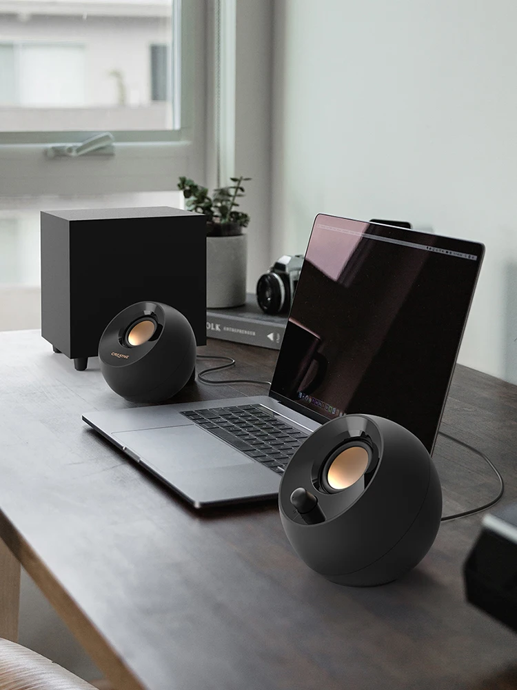 Computer Speakers Creative Pebble Plus 2.0 Speaker Wired Pebble Desktop Speaker 3d Surround Subwoofer