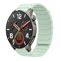 Magnetic Silicone Strap, 20mm/22mm - Comfortable and Stylish Wristband - 22mm width (Pale mint green)