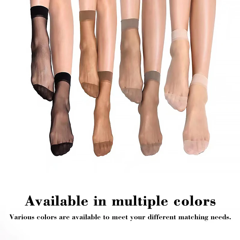 Transparent Summer Socks - 30 Pairs Ultrathin Ankle Meias for Women