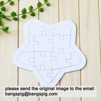 Photo Custom Cardboard Round Love Star Jigsaw Puzzle Personalized Picture DIY Toys Decoration Collectiable Funny Cartoon Gift 4
