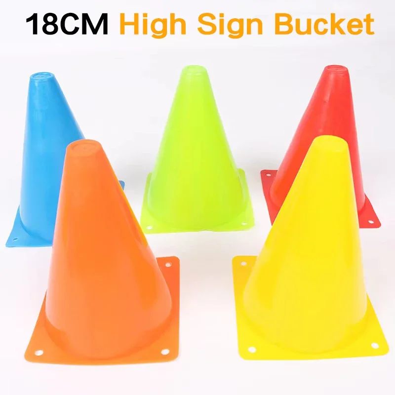 

2 шт. 18 см знак ковш барьер футбол дорога плоский тренировочный конус свая пружина маркировочная чашка символ спортивные аксессуары