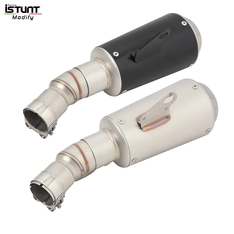 Motorcycle Exhaust Escape Moto System Modified Muffler With DB Killer Slip On For Kawasaki Ninja 400 Z400 EX400 2017-2023 - Image 4