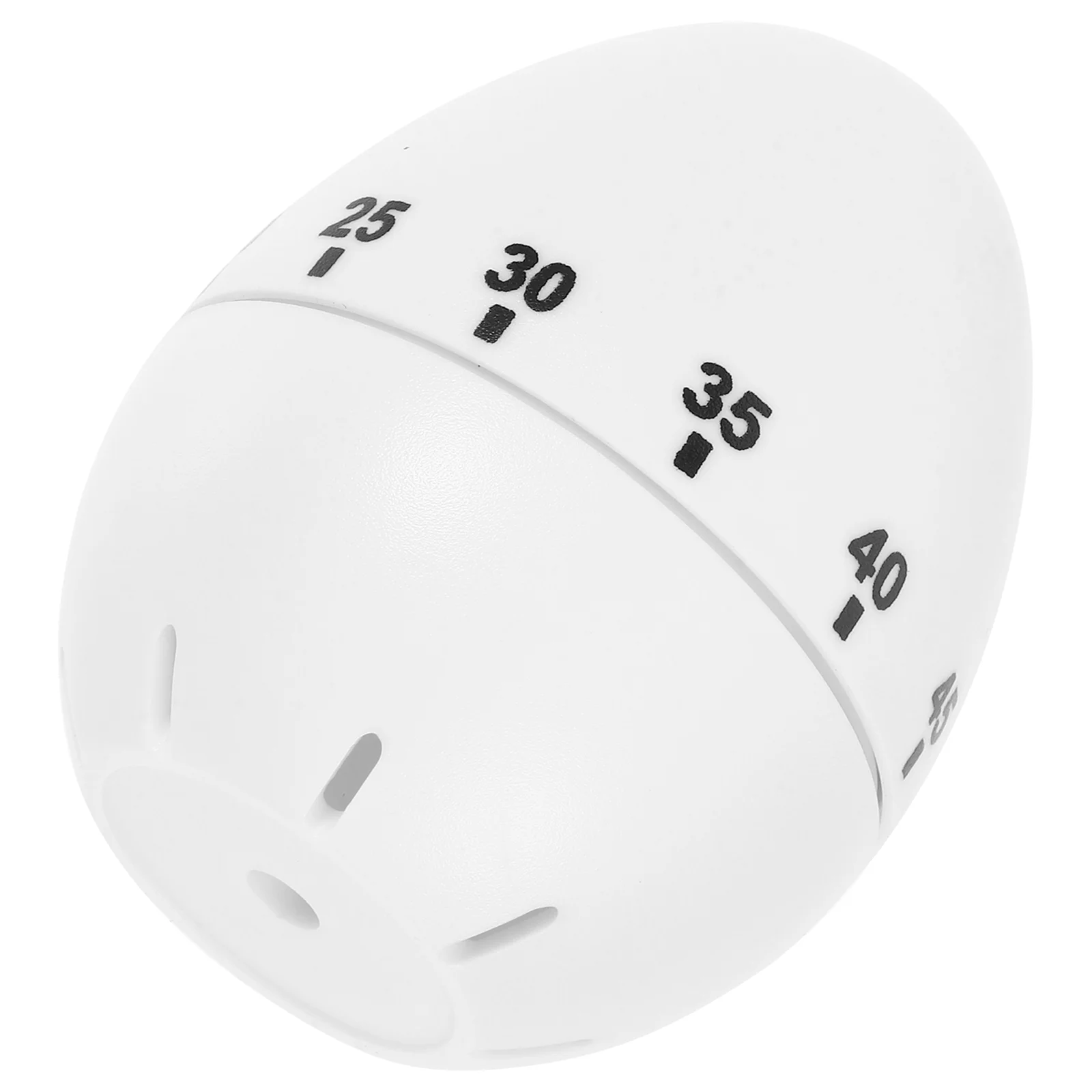 

Egg Shape Mechanical Rotate Timer Household Countdown Timer Manual Cooking Kitchen Reminder (White)
