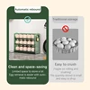 Auto Flip Egg Organizer, 3-Tier Egg Holder Storage 30 Count, Egg Storage Container For Refrigerator Side Door Or Countertop 3