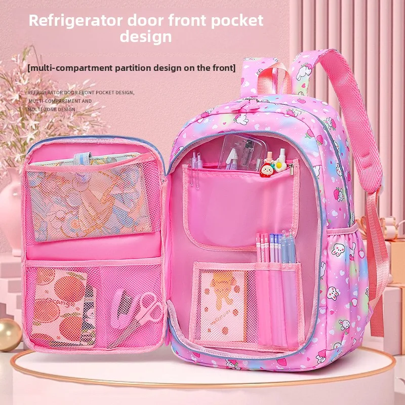New student school bag Cute and lightweight spine protection backpack for children Sweet and fresh girl backpacks Mochila sac 1