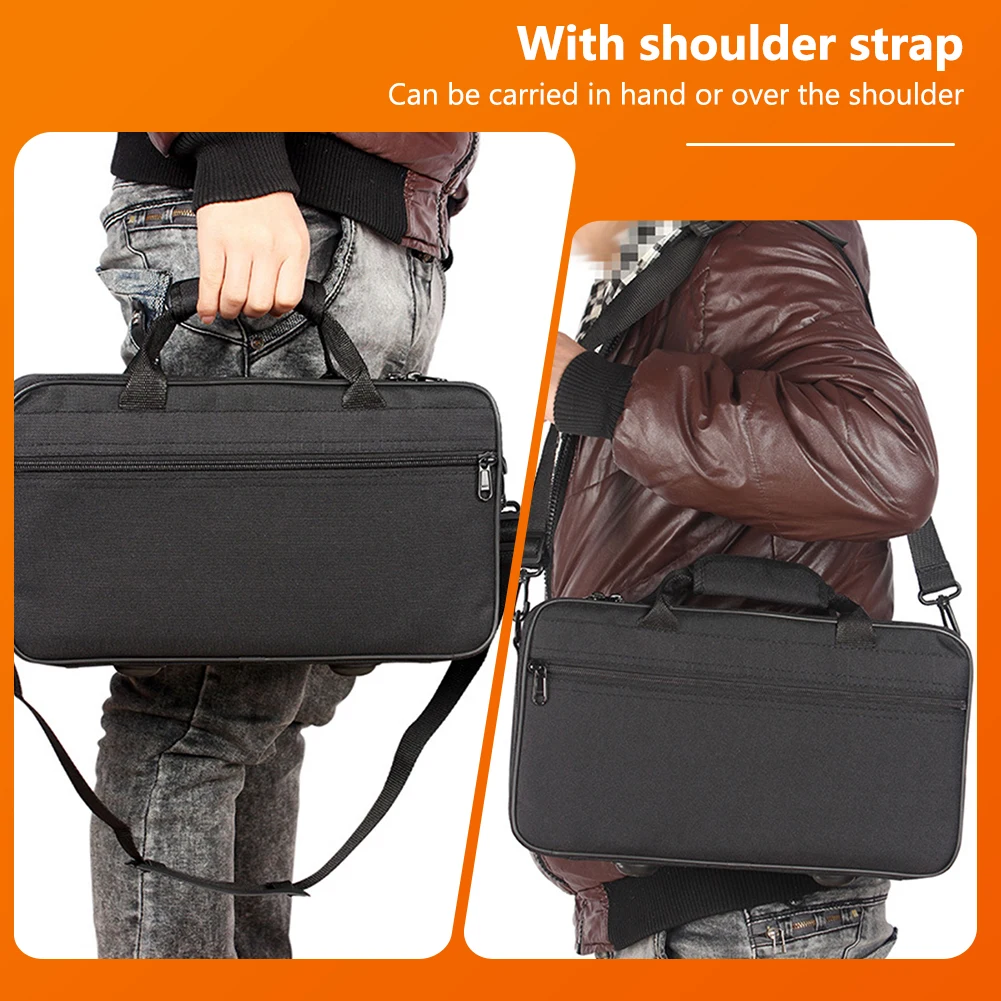 Clarinet Case with Shoulder Strap Storage Bag Clarinet Storage Carrying Case Clarinet Protection Accessories