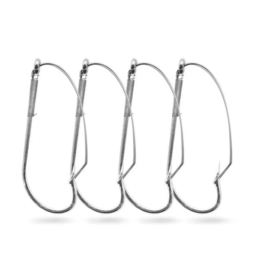 10 Pz In Acciaio Ad Alto Tenore Di Carbonio Stravagante Rig Hook Singolo Gancio Senza Erbacce Spinato Carpa Amo Da Pesca Amo Da Mosca Amo Da Pesca Con