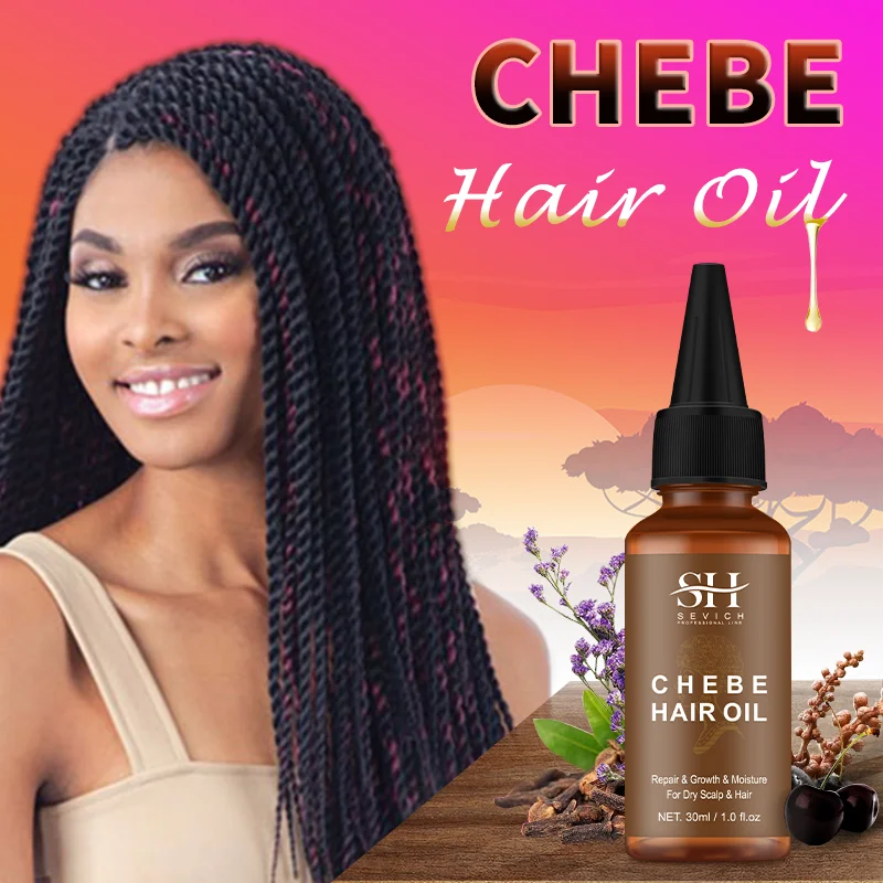 Sevich Crazy Fast Hair Growth Product 30ml Africa Traction Alopecia Chebe Oil Anti Hair Loss Treatment For Man Women Hair Care