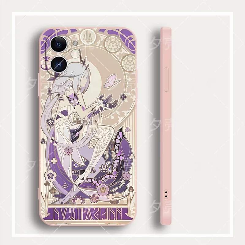 Elegant Phainon Castorice Cosplay Phone Case with Holder - Stylish Protective Gift