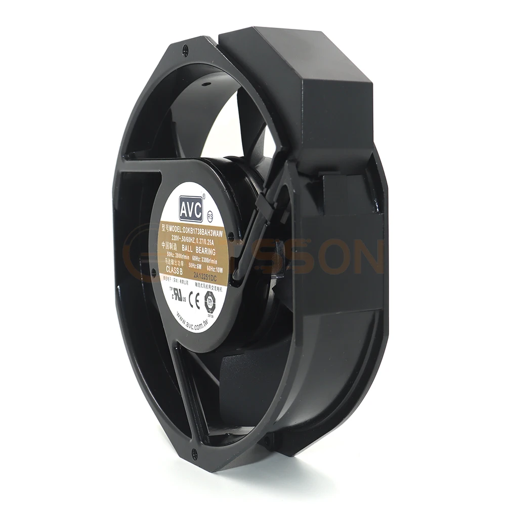 para AVC D3KB1738BAH3WAW, 17238, 220V, 0,27, 0,25A, 17cm, 172*150*38mm