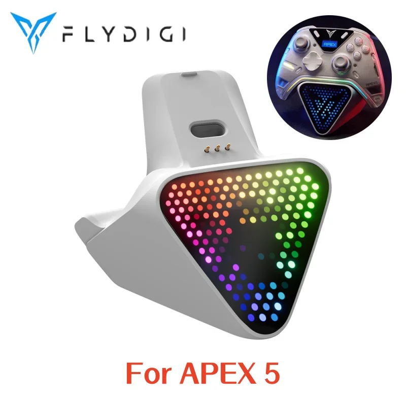 Flydigi Apex 5 2Pro White RGB Charging Base, Official Charging