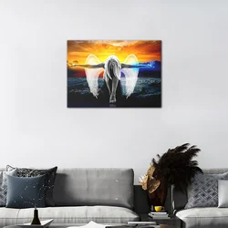 Angels and Demons Painting Gifts Living Room Background Posters and Canvas Prints Decoration Wall Art Canvas Painting Home Decor Angels and Demons Painting Gifts Living Room Background Posters and Canvas Prints Decoration Wall Art Canvas Painting Home Decor