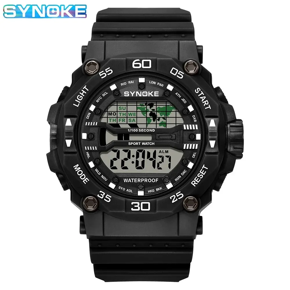 Men's Digital Mountaineering Waterproof Shock-Resistant Outdoor Fashion Watch