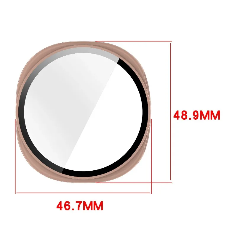 Premium Tempered Glass PC Case - Sleek and Durable Watch Protection Cover