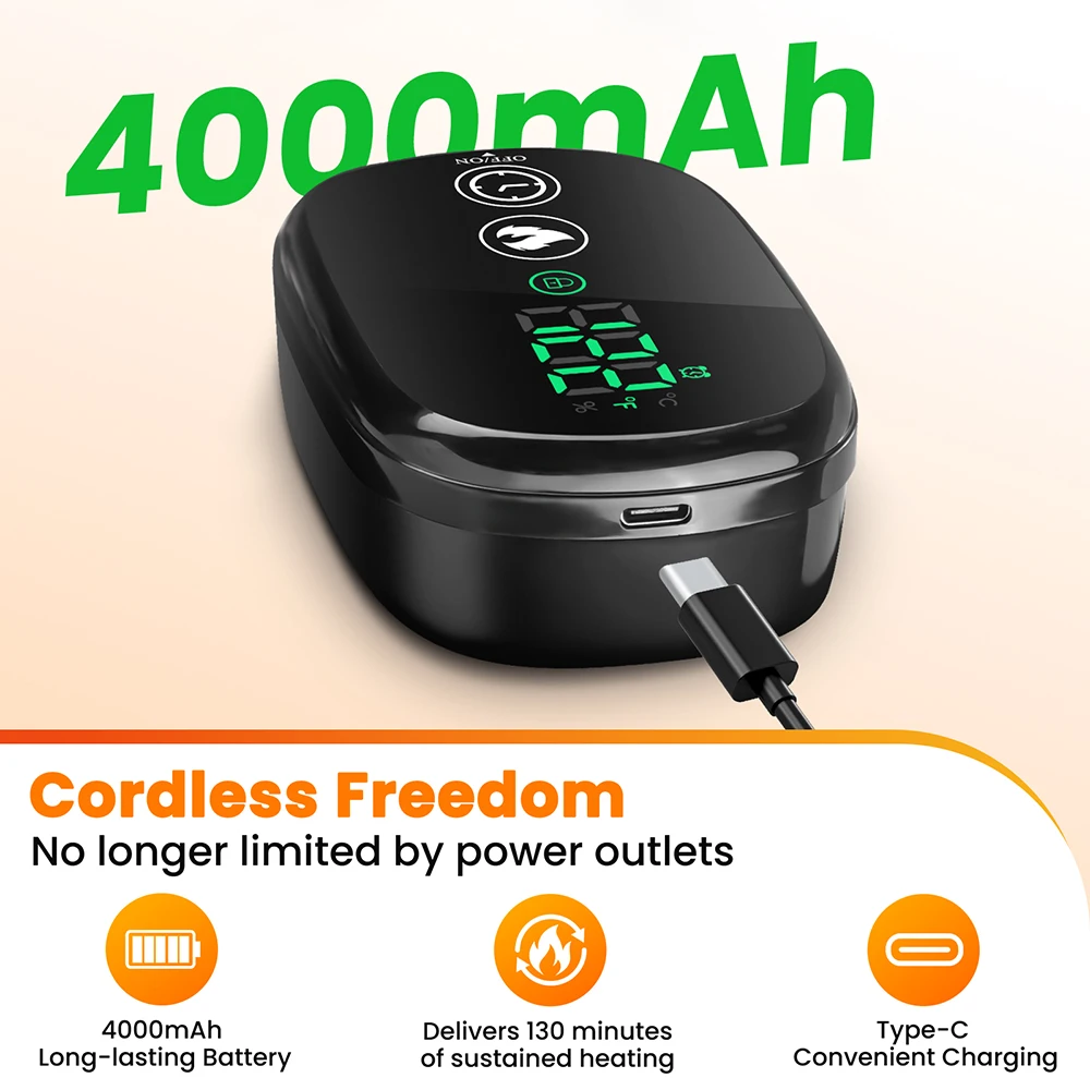 Electric Heating Shoulder Neck Pad Type-C Cervical Brace Wrap 4 Levels Hot Compress Back Shawl Neck Shoulder Heated Pad