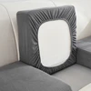 Jacquard Water Resistant Sofa Cushion Covers Elastic Grey Sofa Seat Cover for Living Room Furniture Protector for Kids Removable 3
