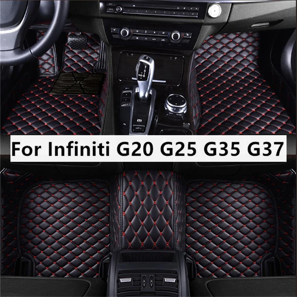 

Однотонные алмазные автомобильные коврики на заказ для Infiniti G20 G25 G35 G37 2007-2013, автомобильные коврики, аксессуары для ног