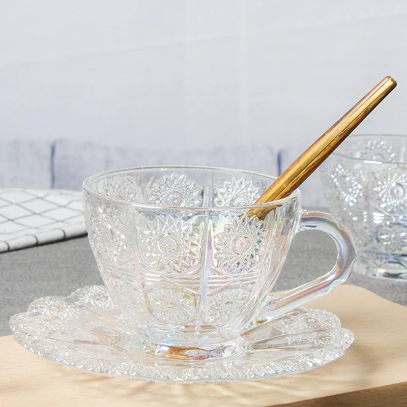 Cafe Cristar Set Vajilla 13 Piezas Cristar Vasos Cristal Colores