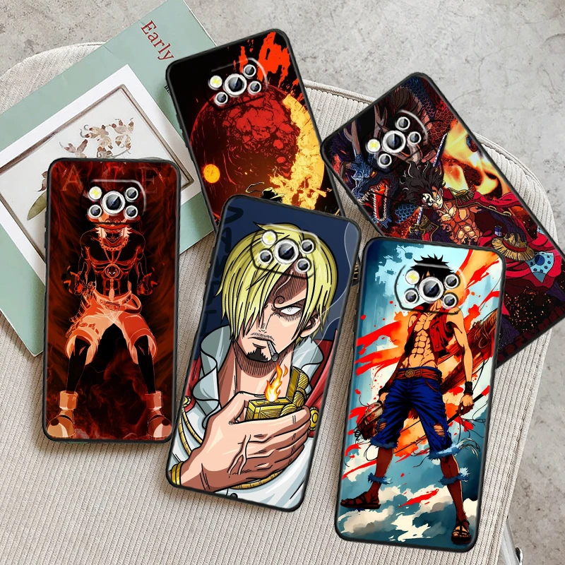 

Comics O-One P-Piece Logo For Xiaomi Mi Poco F5 F4 F3 F2 X5 X4 X3 M6 M5 M5S M4 M3 C40 Pro GT NFC 5G Black Phone Case