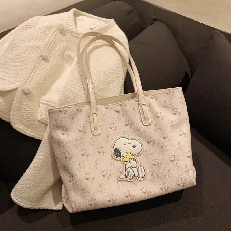 

Snoopy Shoulder Tote Bag for Women Summer New Trendy Portable Big Bag Large-Capacity Crossbody Bag Purse Wallet Luxury Designer