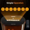 Electric Fireplace Heater for Indoor Use w/Remote & Timer, 1500W Portable Fake Fireplace with 7 Flame Color 5