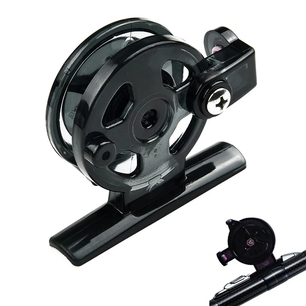 Portatile 45 #/55 # Mini Fly Fishing Wheel Carp Winter Ice Fishing Raft Wheel Spool Fish Tools Rapporto Di Trasmissione 1:1 Fish Reel Pesca Iscas